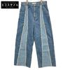 Jieda Jie-22W-PT01 Indigo Switching Over Denim Pants Bottoms 1 IndigoUsed