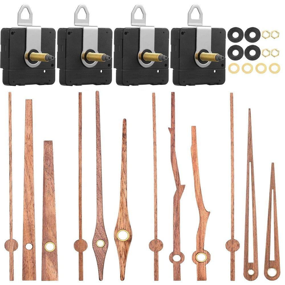Wood Pointer Clock Mechanism Scanning Clock Hands Kit Silent Wall Clock Parts