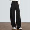 Women's Wool Blend High-Waisted Wide-Leg Pants