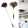 Extendable Ostrich Feather Duster Long Handle Rugged Design Telescopic Pole Duster Reusable