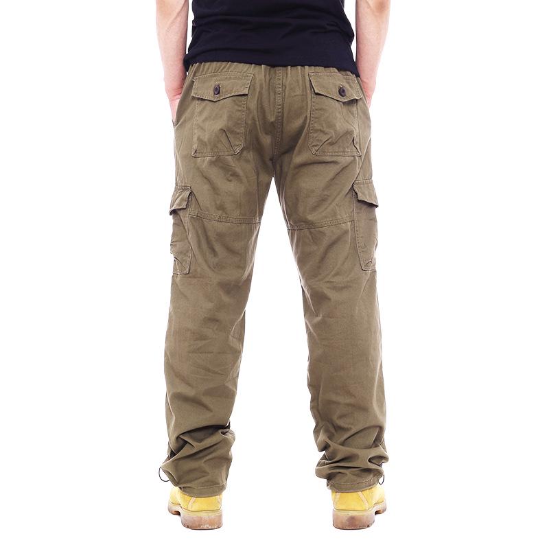 Men's Multi-Pocket Outdoor Overalls - Trendy Loose Straight-Leg for Spring and Autumn