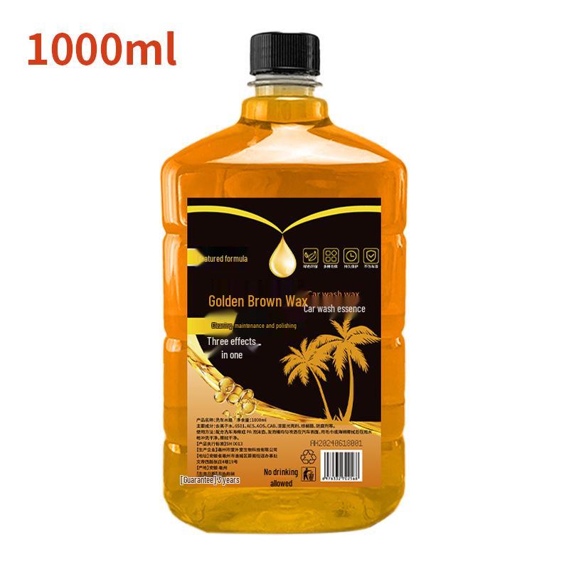 Concentrated Gold Brown Car Wash Foam Cleaner & Decontamination Wax Set