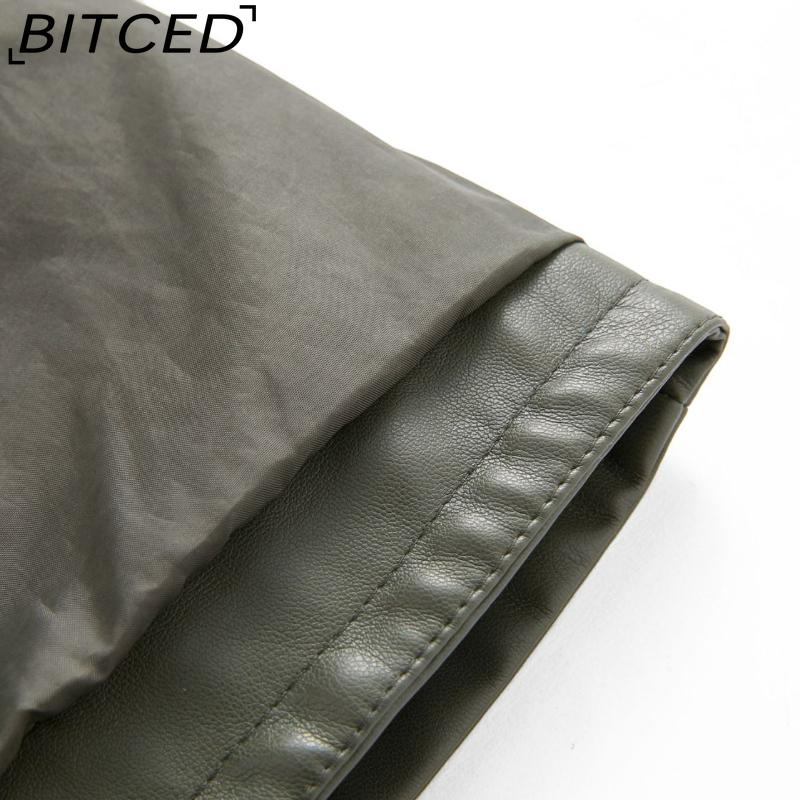 BITCED Женские минималистичные шорты из ПУ кожи, повседневные шорты свободного кроя