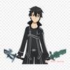 Kirito Sao Kirito Kirito Asuna Iron On Patches For Clothing Applique Stickers On Clothes Heat-Sensitive Custom Patch