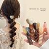 Simple Bubble Braid Head Rope Women's 2024 New High-end Sense Love Phone Cord Hair Ring Ponytail Braiding Hair Artifact