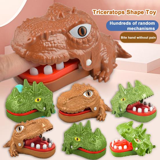 Biting Hand Fun Portable Toy Mini Dinosaur Parent-child Interaction Creative Battery-Free Game for Kids