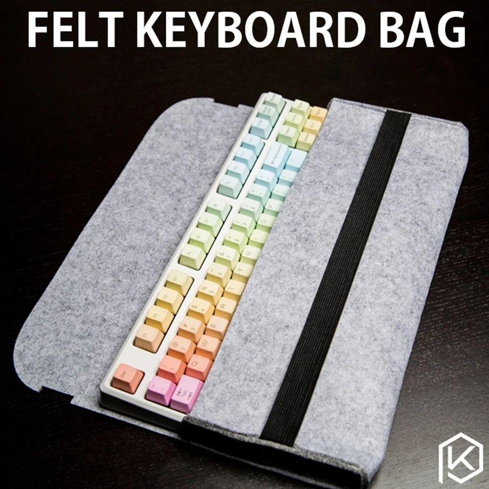 Protective Cover Peripheral Bag Computer Keyboard Bag Keyboard Pack Felt Bag Keyboard Carrying Case