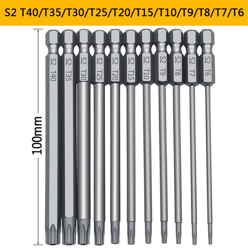 11pcs 12pcs Security Bit Set Tamper Proof Screwdriver Drill Bit Screw Driver Bits Torx Flat Head 1/4" Hex Driver Bits