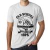 Men’s Vintage Tee Shirt Graphic T Shirt Old School All Star Since 1975 Vintage White