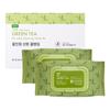 Tony Moly The Moist Green Tea No-Wash Cleansing Tissue Set, 100 Sheets, 2 Pieces