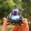 Natural Cristal Stone Orgone Energy Healing Reiki Chakra Multiplier Pyramid