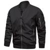 USA Size Men's Lightweight Bomber Jacket for Spring Autumn - Casual Flight Pilot Varsity Baseball Coat