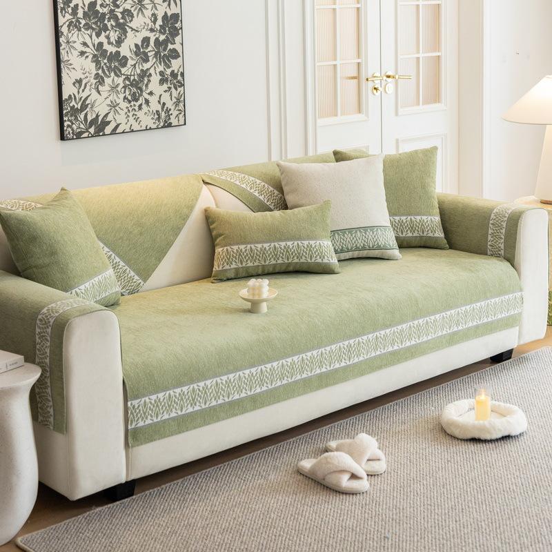 Подушка для дивана из синели, универсальные нескользящие подушки для сиденья Four Seasons, чехол для дивана, чехол на спинку, полотенце