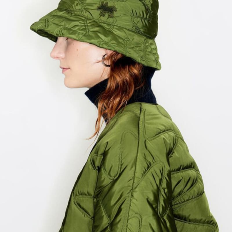 BIMBA Y LOLA [23FW] BIMBA Y LOLA Green Nylon Bucket Hat B236AIH021KAB