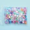 Earrings DIY Acrylic Bracelet Necklace 150Pcs Loose Beads Beads 8.5*9mm For Jewelry Making Heart Shape Charms Accessories