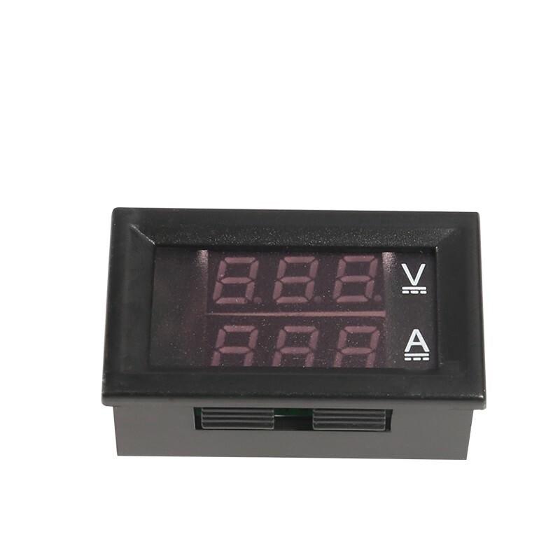 DC0-100V 1A 10A 50A 100A Digital Voltmeter Ammeter 2 In1 Multimeter DC4-30V Voltage Ampere Meter Volt Amp Gauge Panel Dual Display