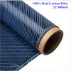 100% Real Carbon Fiber Fabric Cloth 12"× 60" 3K 220gsm 2x2 Twill Weave Honeycomb Hybrid Carbon Kevlar Fabric Blue&Black