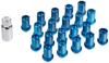 RAYS Duralumin Lock Nut Set Straight M12 X Blue 74020001011BL & L42, Type, 1.25, Anodized,