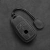 Leather Car Key Case For Mercedes Benz A C E S G Class GLC CLE CLA GLB GLS W177 W205 W213 W222 X167 AMG Fob Suede Accessories