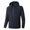 New Spring Autumn Cotton Men's Jacket Zipper Cardigan Sports Hooded Top Fashion Knitted Jacket L-8XL