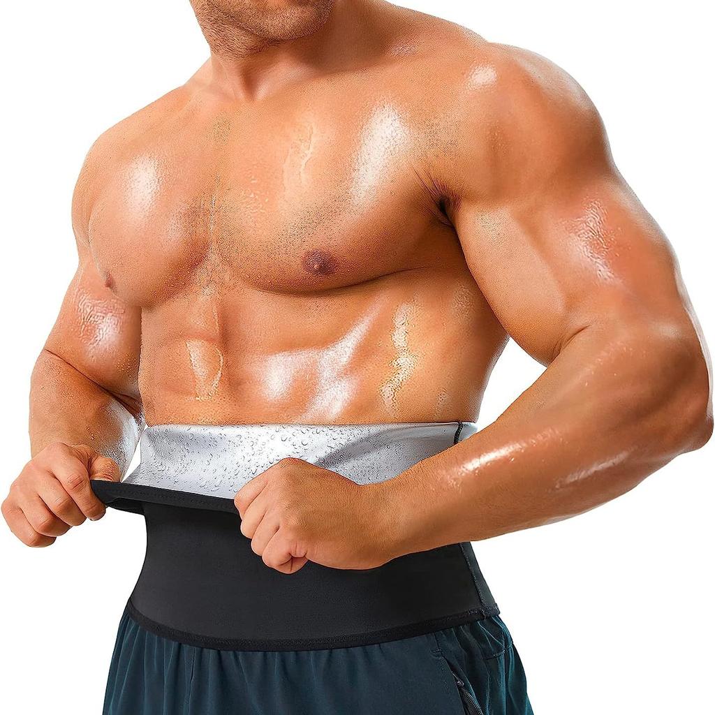 Men Sweat Waist Trainer Sauna Belt Tummy Control Body Shaper Belly Shapers Weight Loss Workout Fat Burner Slimming Shapewear