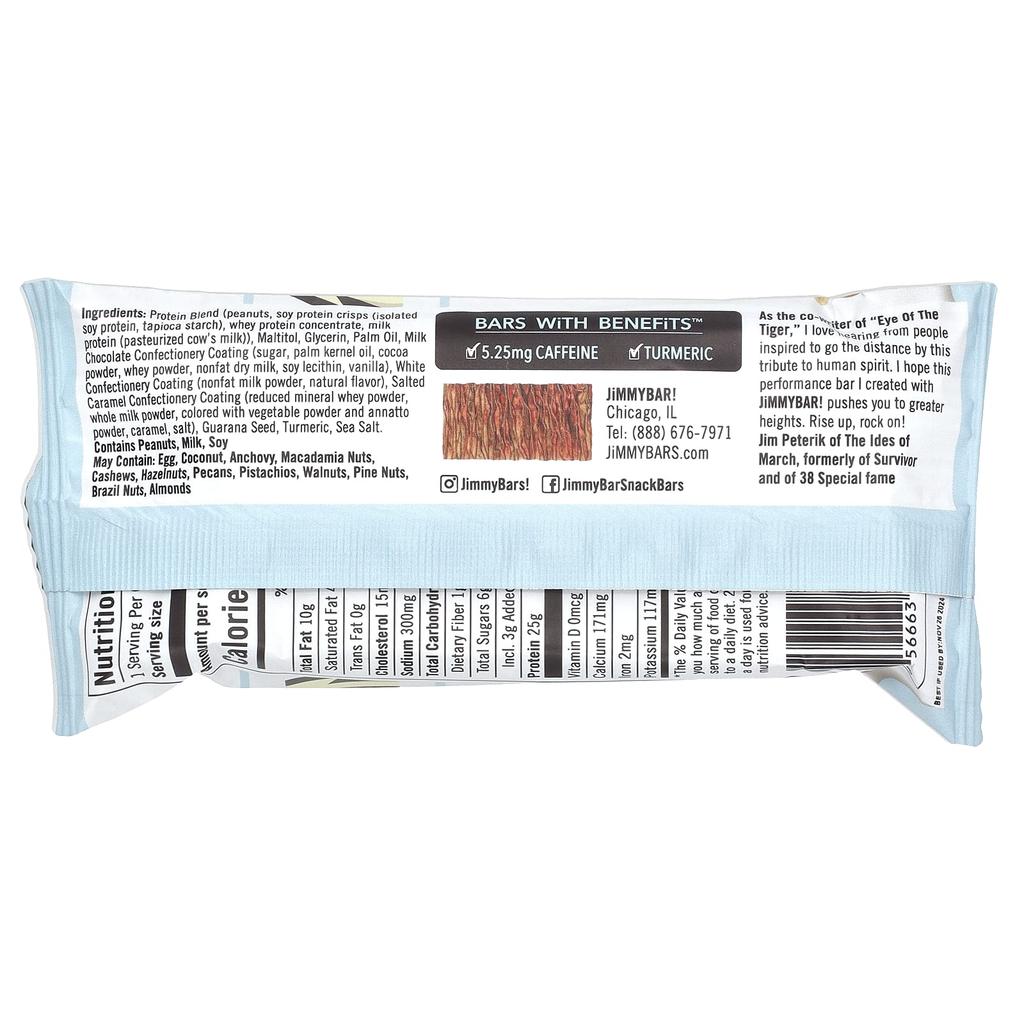 JiMMY! Bar with Various Benefits, Protein Bar, Chocolate Caramel Peanut, 12 Bars, 60g (2.12oz) Each
