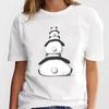 Panda Lovely Print Women T-shirt Cute Cartoon Graphic Print Short Sleeve T Shirt Female Fashion Casual Unisex Clothes Top