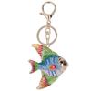 Fish Keychains Shiny Metallic Luster Cute Tropical Fish Rhinestones Fish Key Chain Hand Crafted for