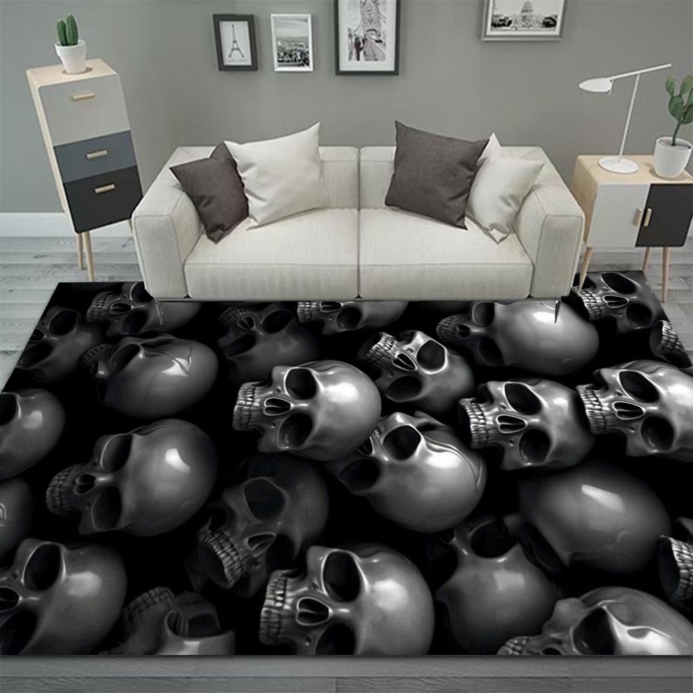 Dollar Design Vintage Rug Gothıc Bohemian Area Living Room Sofa Bedroom Rustic Decor Black Rugs Retro Carpet Home Decoration