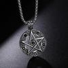 European and American Retro Devil Satan Logo Pentagram Pendant Necklace Accessories