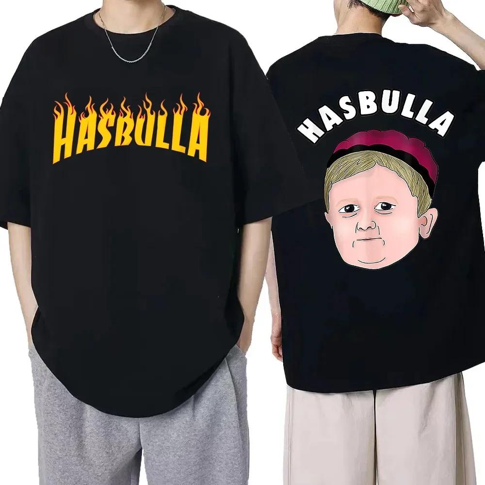 Classic Team Hasbulla Cotton T Shirt Men Women Fighting Hasbulla T-shirt Hip Hop Graphic Shirt Tops Manga T Shirt Streetwear