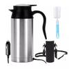750ML Large Capacity Car Electric Hot Water Cup 12V&24V Stainless Steel Heating Water Kettle Portable Travel Insulated Bottle