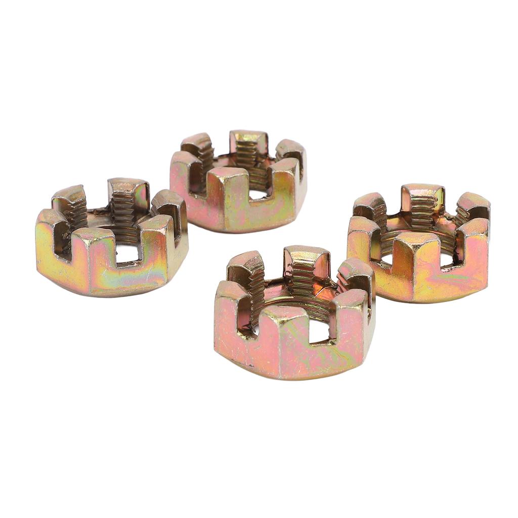 4PCS 20mm Wheel Hub Axle Castellated Nuts Steel Alloy Powerful Performance for 150cc 250cc Quad Dirt Bike ATV