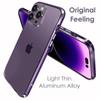 Cases For iPhone 14 13 12 11 Pro Max Metal Frame Aluminum Bumper Case For Iphone XS XR Shell Protective Phone Accessories