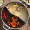 Hutch Stainless Steel Mandarin Duck Pot Chinese Hot with Divider Noodle Kitchen Cooking Silver Divided Pan