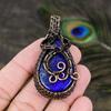 Lapis Lazuli Handmade Copper Wire Wrap Jewelry Pendant 2.36 V9r40