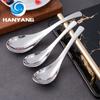 HANYANG утолщенная ложка из нержавеющей стали, ложка для супа, детская рисовая ложка с длинной ручкой, посуда
