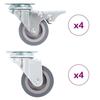 VidaXL 8 Pcs Swivel Castors 50 Mm