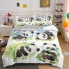 Cartoon Panda 3D Bedding Set Printed Cute Animal Duvet Cover Sets Single Full Queen King Size Bed Clothes For Adult Kids Gifts