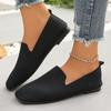 Women's Summer 2024 Simple Round Toe Design Anti-Slip Flat Low-top Shoes Outdoor Casual Comfortable Breathable Women's Shoes