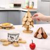 Tree Design Stand Wooden Trivets Decorative Anti Scald Heat Resistant Table Mat Coaster Wood Placemats Pot