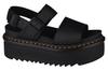 Voss Quad, Womens Black Sandals