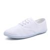 Fashion 2024 Lace-Up Shoes Woman Large Size 42 Canvas Casual  Off White Shoes Breathable Wear Resistant Slip Platform Vulcanize Shoes