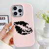 LZ18 Lips Kiss Soft Phone Case for Samsung S24 Ultra S23 Plus S21 FE A16 A54 A34 A05s A06 Infinix Hot 40 30i Lens Protection Shockproof Cover