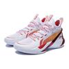 New LiNing SONIC Ultra Cushioning Anti Slip And Wear Resistant Mid Top Basketball Shoes Men's White Red ABAS145-9