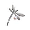 Pin Brooch Akoya Pearl Dragonfly ABR385 Pearl Brooch Dragonfly [enyapearl]