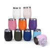 Stainless Steel Wine Cup with Leak-Proof Lid Hot Cold Drinks Portable Travel Cup Anti-Slip Design Insulated Thermal Mug