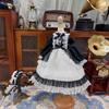 HAMRETHYPPZ BJD Ball Jointed Doll Dress Doll Costume Doll Maid Clothes Ball Jointed Doll Dress Up Cute Black Maid Cute Princess Skirt and Body Not