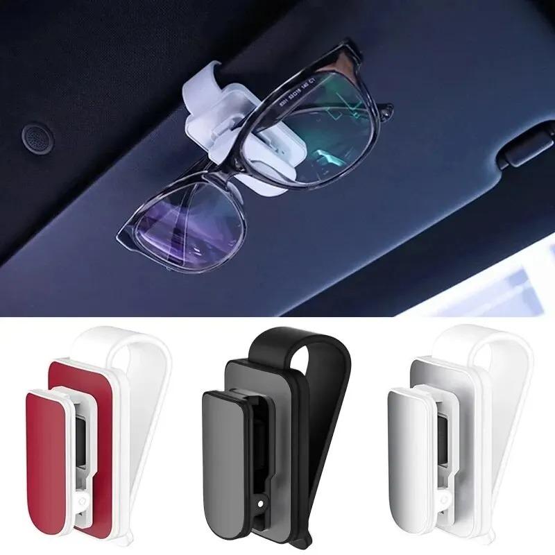 Portable Sun Visor Glasses Clip Universal Car Interior Card Ticket Fastener Sunglasses Holder Clips Auto Interior Accessories