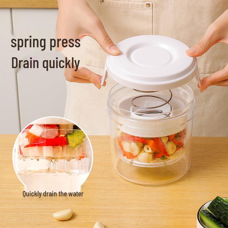 Airtight Plastic Pickle Jar - Food-Grade Kimchi & Vegetable Container